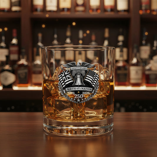 250th Anniversary Birth of a Nation Rocks Glass- 10 oz.