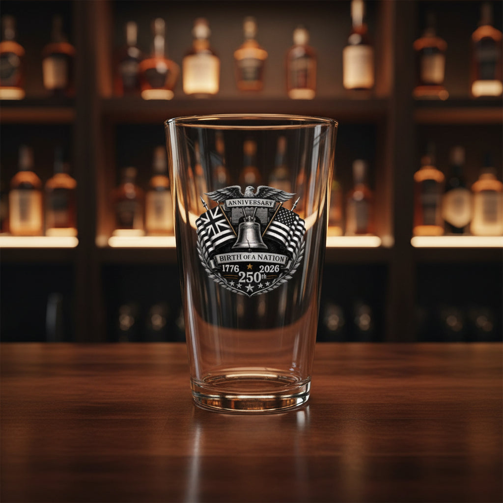250th Birth of A Nation Pint Glass – 16oz.